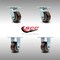 Service Caster 4 Inch SS Polyurethane Caster Set with Roller Bearings 2 Swivel 2 Rigid SCC SCC-SS30S420-PPUR-2-R-2 - alternate 3